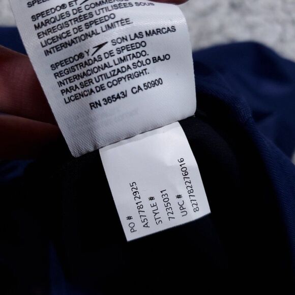 Speedo Conservative Ultraback One Piece with Princess Seam Navy Blue Size 16 - Picture 10 of 10